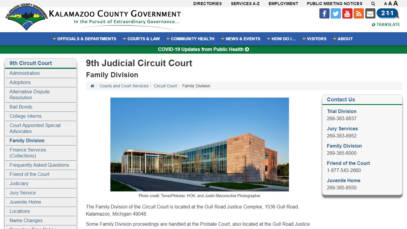 Family Division - 9th Judicial Circuit Court - Kalamazoo Michigan ...